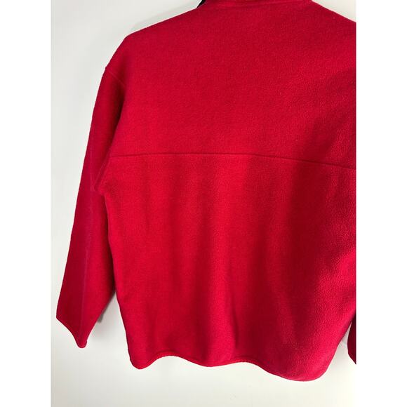 Vintage Y2k Patagonia Classic Synchilla Snap-T Fleece Pullover Red Men's Medium - Picture 9 of 16
